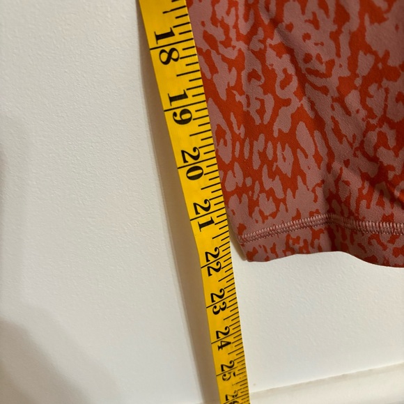 Athleta Salutation Stash Pocket II Printed 7/8 Tight Pink Orange Leggings Sz S - Picture 12 of 13